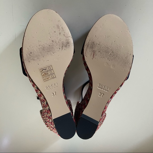 Gucci Limited Edition Horsebit Espadrille Wedges - Picture 12 of 15